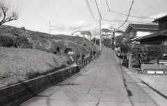 住宅群と柏谷横穴群