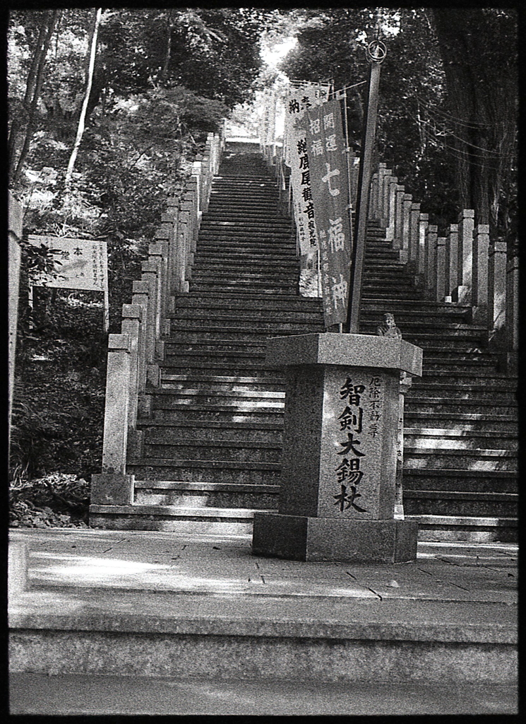 本堂への最後の石階段