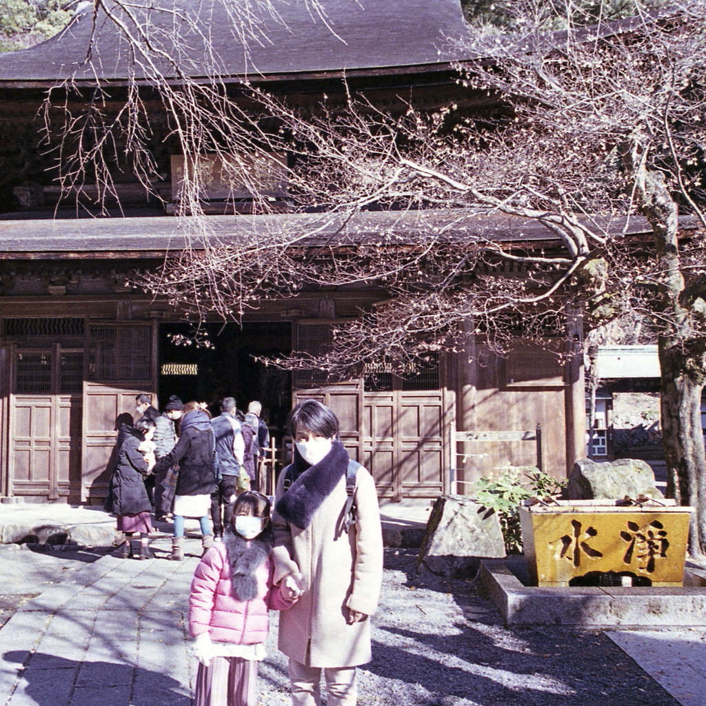 家内と孫の初詣