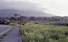 雲を被る浅間の風景