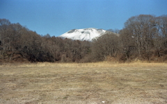 信濃追分駅からの浅間山