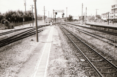 美濃太田駅鉄路の風景