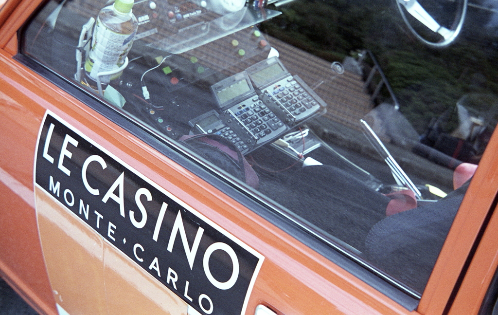 ラリー仕様の助手席