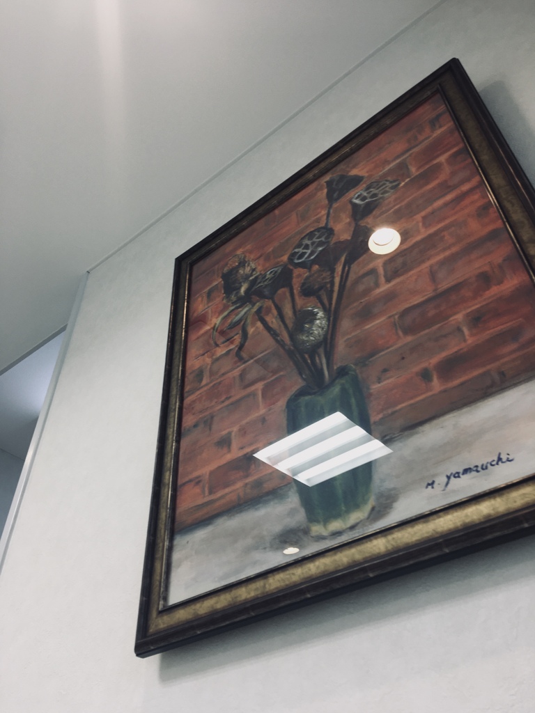 ハスの絵画