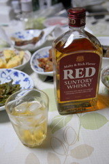 昨夜はREDで…