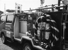 消防団の消防車
