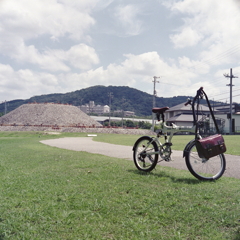 古墳と自転車