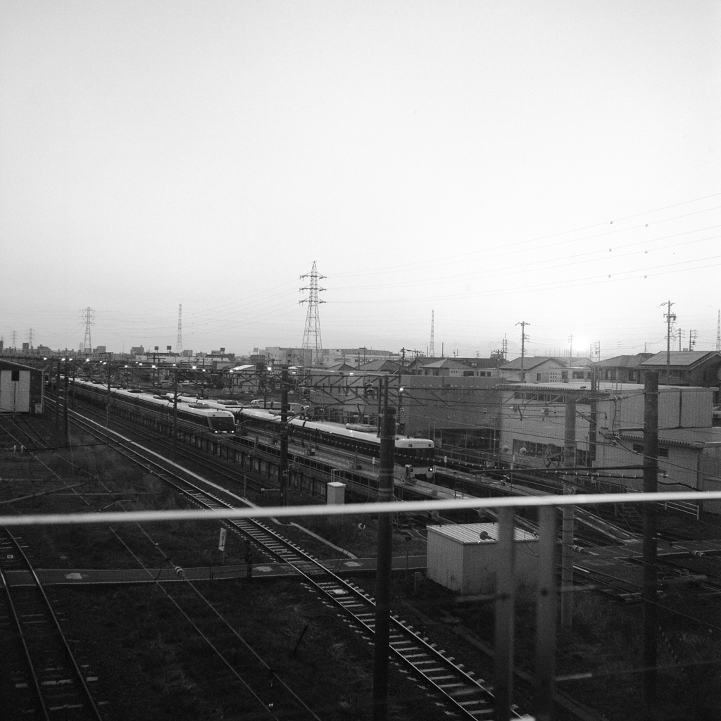 ＪＲ神領保線区の夕景