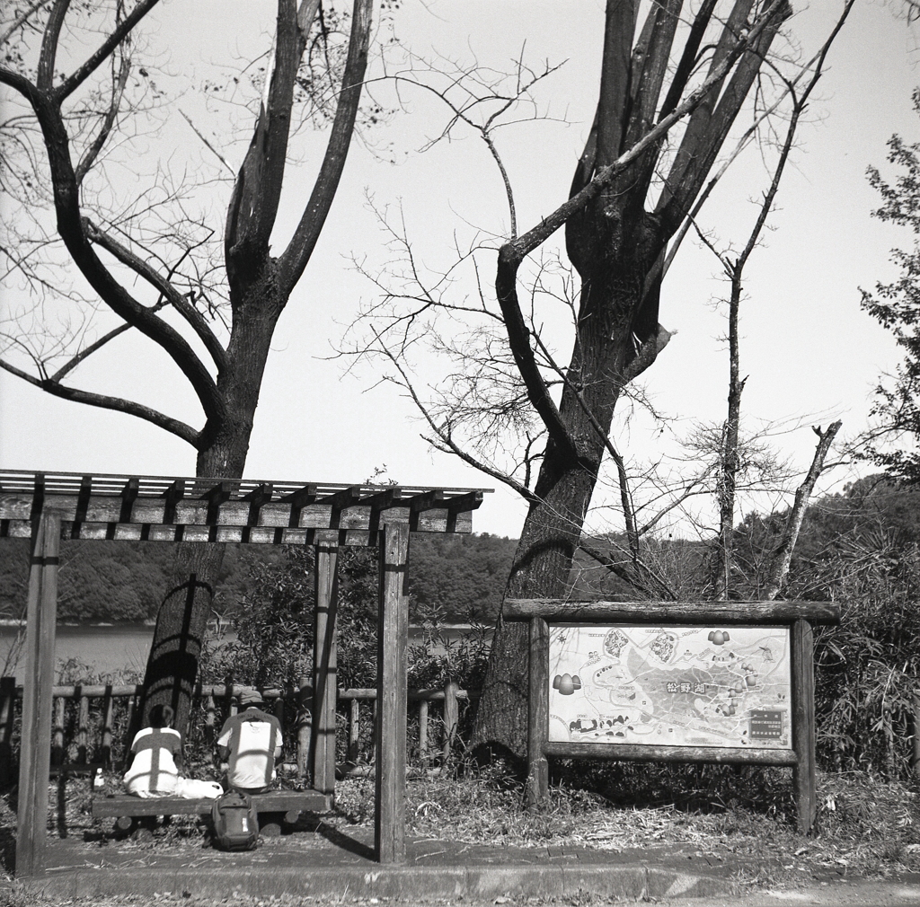 秋口の松野湖