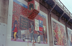 レンガ前の風景