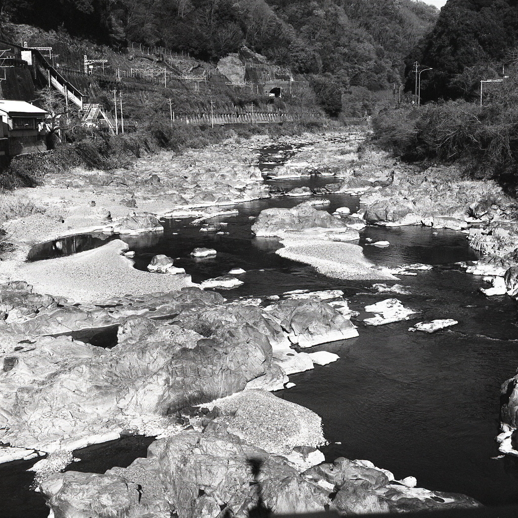 城嶺橋から玉野川