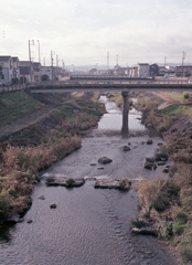 橋が幾重に内津川風景　～ある男の朝ぶら散歩