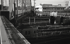 向野橋を通過する電車