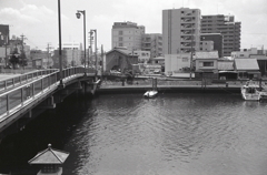 熱田側から新堀川風景