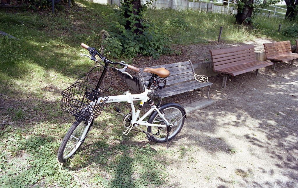 こ、こんな自転車で往復５０キロ弱！