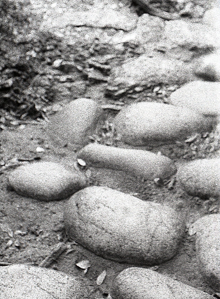 丸い石階段