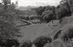 柏谷横穴群山頂から函南の風景