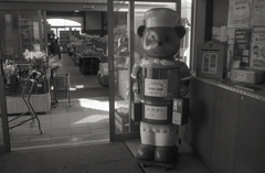 モノクロの綿菓子クマさん