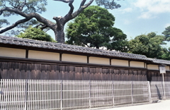 瓦塀と犬矢来 瓦塀と犬矢来