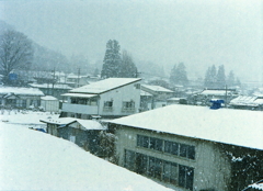 雪の和田宿風景