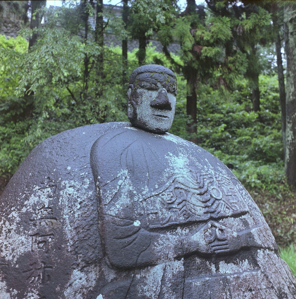 傘中から万治を眺む