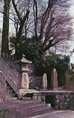 茶屋坂の石塔 茶屋坂の石塔