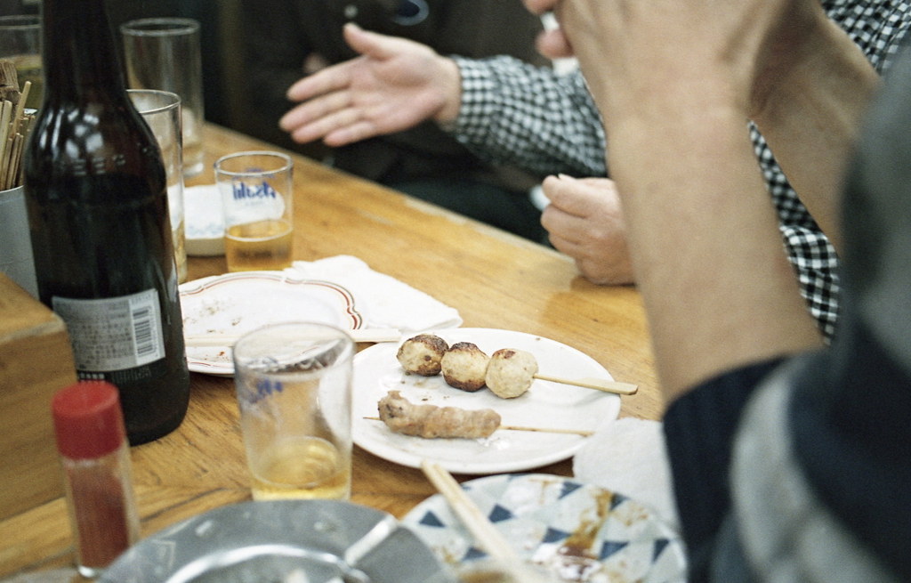 お勧めはタレの焼き鳥とガツ