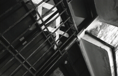 錆びついた窓枠