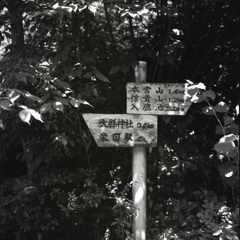 参道の道しるべ