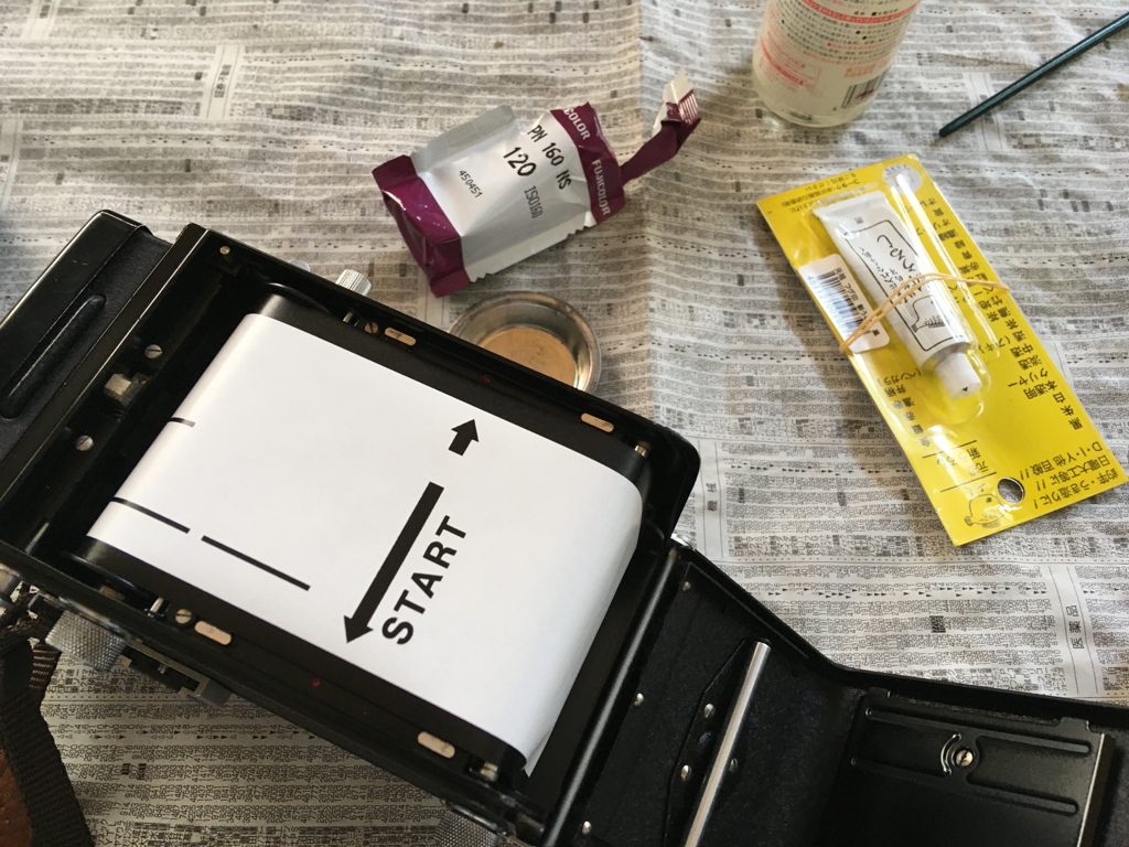 AUTO CORDにフィルムを詰めて