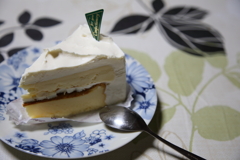 一応誕生日ということでレアチーズのケーキ