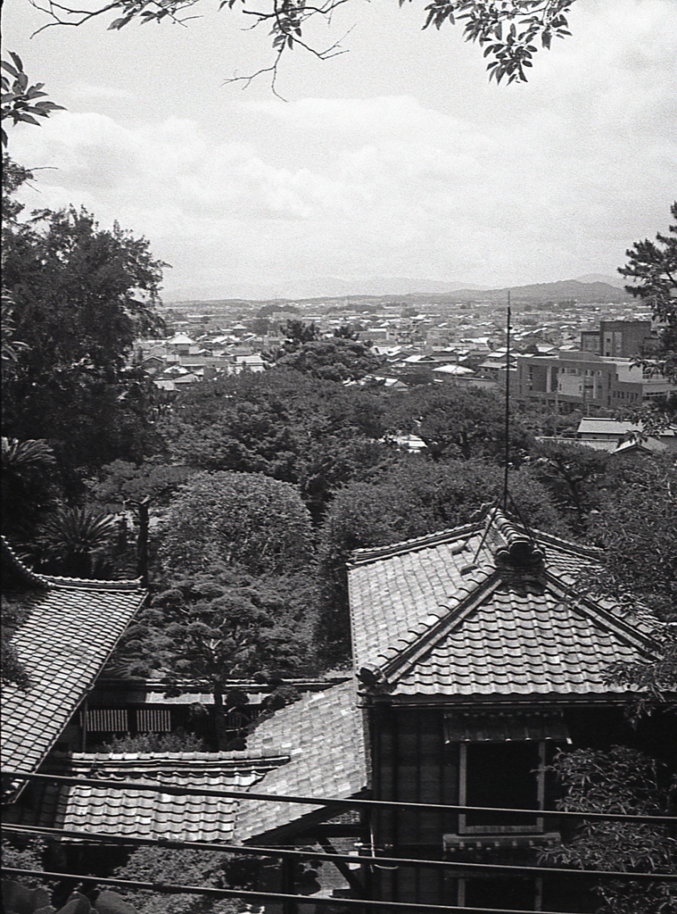 宣長の館から市内を望む