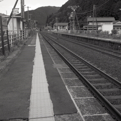 ホームから高山方面です。