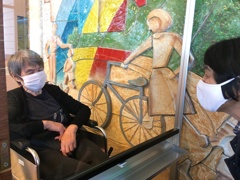 ボード越しの会話