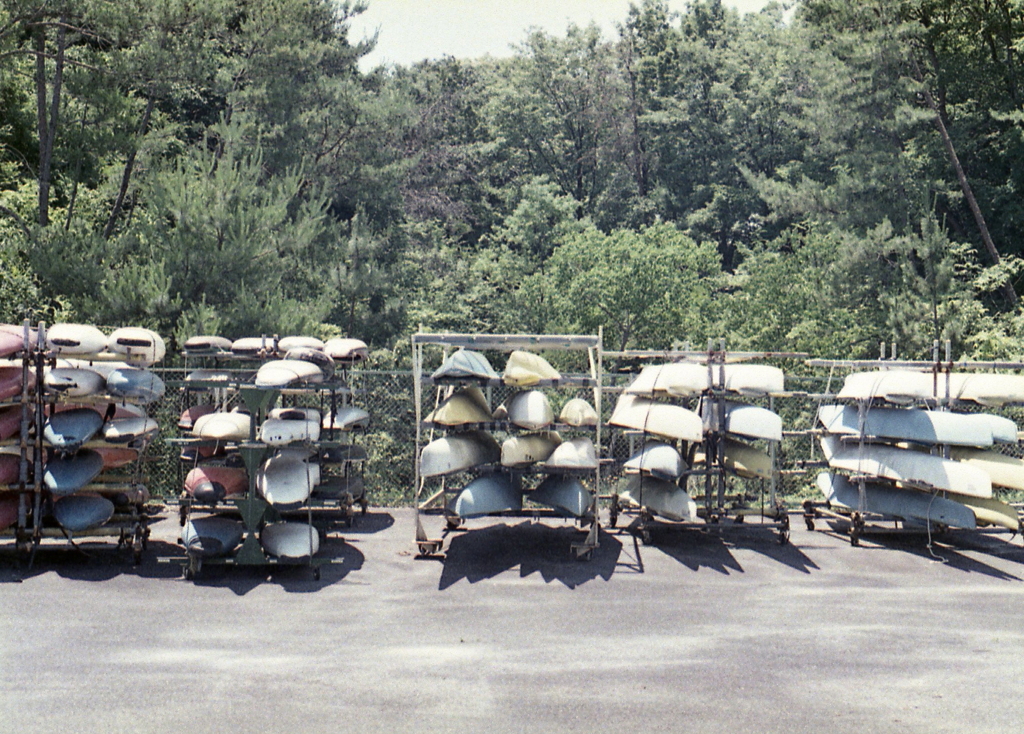 カヌー協会のカヌーがいっぱい！