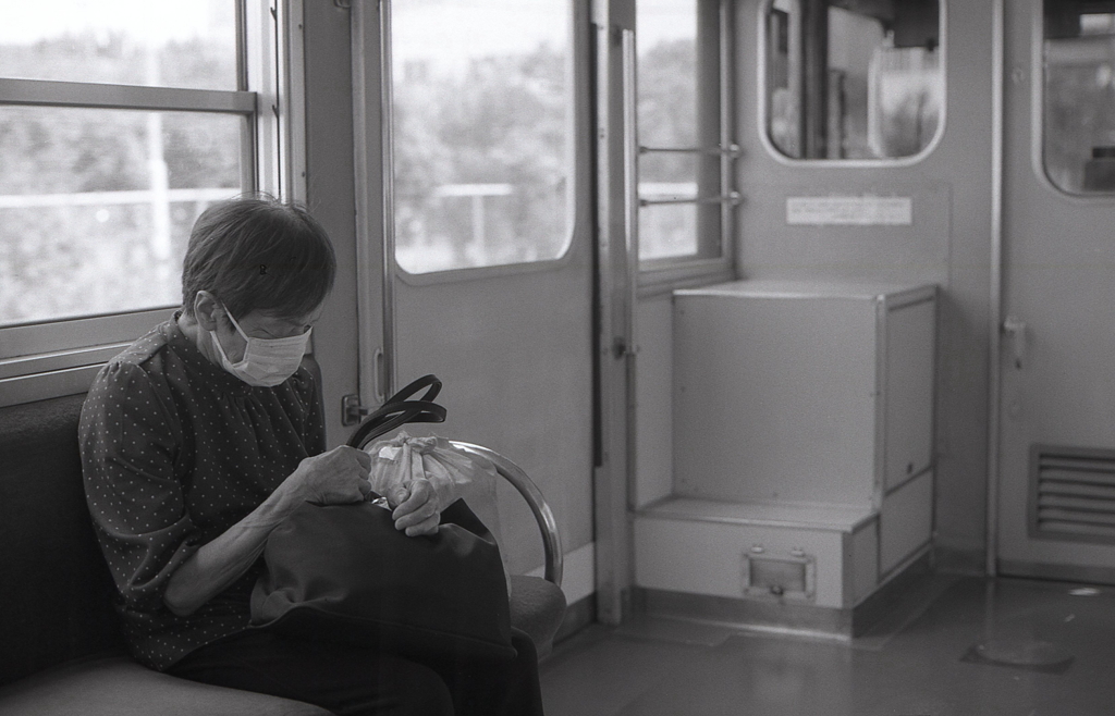 昔はもっと狭い電車だったんだよ。