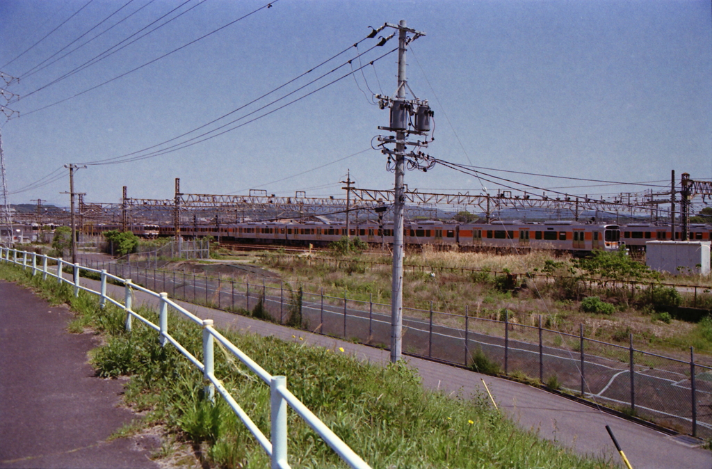 保線区の電車