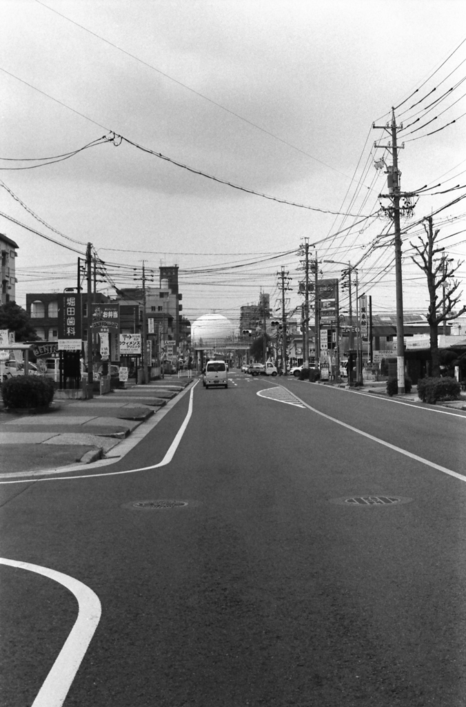 球体の見える町