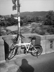 鹿乗橋にてLeft alone号