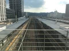 雲行き怪しい多治見駅