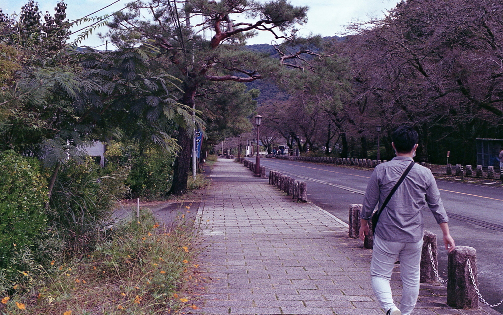 長瀞駅へ下る坂道