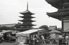 外門から五重塔