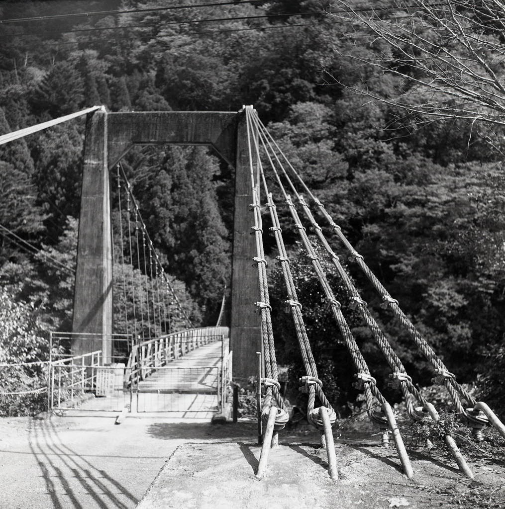 私道のつり橋
