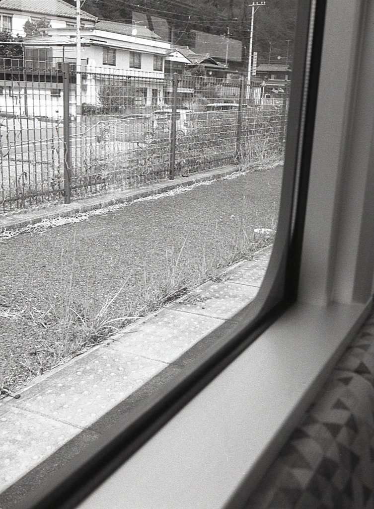 草生える駅ホーム