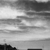 粒子感のある空の風景