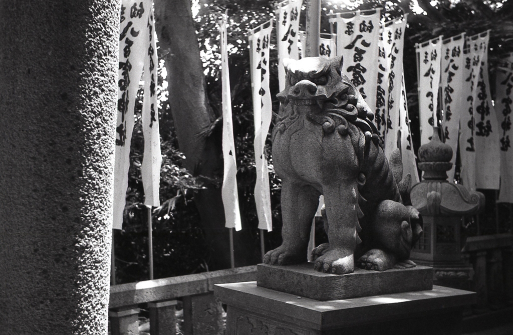 八百富神社の狛犬