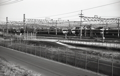 土手から見下ろす神領保線区