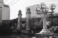 松重橋の街灯から