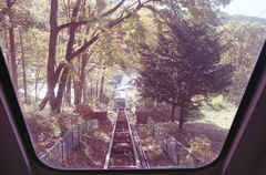 登山電車の帰り道