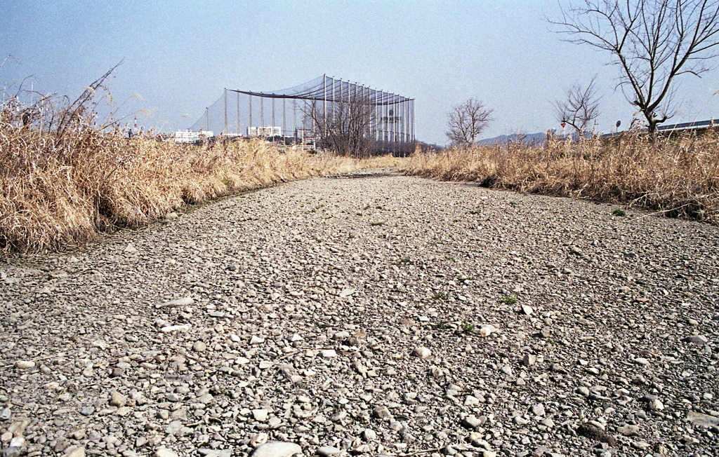 石ころだらけの水無川